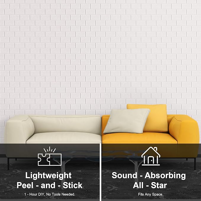 WoveN SounD Brick Acoustic Wall Panels Seamless Visual, High Density, Sound - Image 7