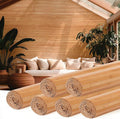 Juexica 6 Pcs Natural Bamboo Wall Panel by Juexica