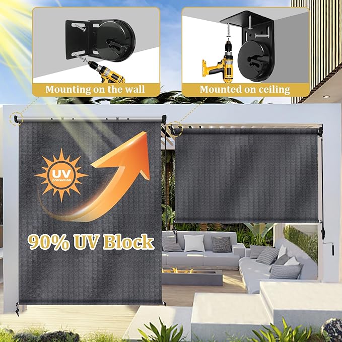 Shade&Beyond Outdoor Roller Shades - Image 4