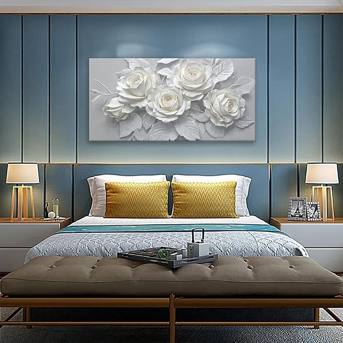 Suconvng Floral Wall Art Living Room Minimalist Painting Aesthetic Wall Decor - Image 6