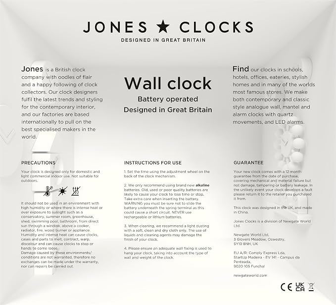 JONES CLOCKS® Movie wall Clock | Retro Rectangular Clock | 10 inch | Dark Green - Image 8