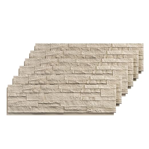 ROOMTEC 6-Packs Faux Stone Wall Covering Panels by ROOMTEC