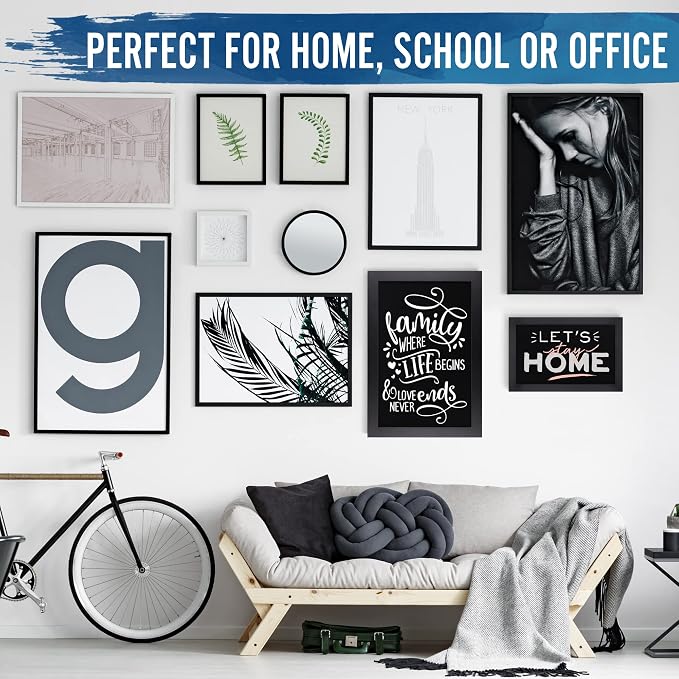 HBCY Creations Rustic Black Magnetic Wall Chalkboard, Small Size 11" x 17" - Image 6