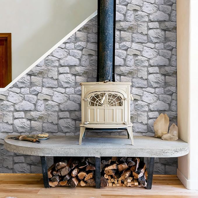 Commomy 3D Faux Stone Wall Panel Peel and Stick Wall Tiles - Image 9