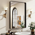 36x24 Inch Black Bathroom Mirror by EASLY