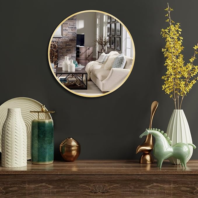 Itrue 12 Inch Small Round Wall Mirror, Not Full Size - Image 6