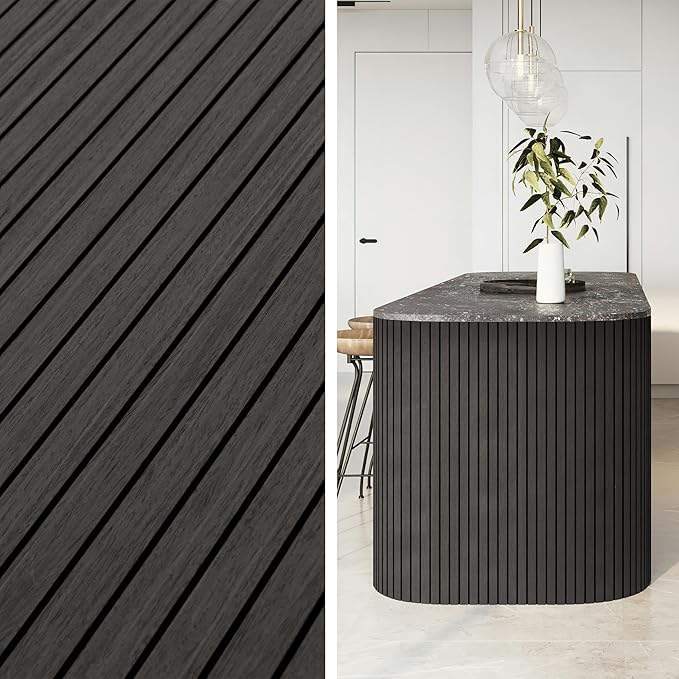 4-Piece Wood Slat Wall Panel for Interior Wall Decor Noise Cancelling 47.2" x - Image 5