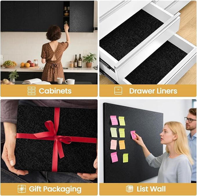 Black Silk Wallpaper Embossed Self Adhesive Peel and Stick Wallpaper Contact - Image 3