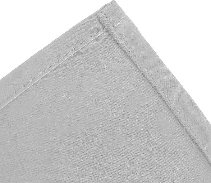 LEMOMO Light Grey Blackout Curtains 34 x 84 Inch Length/Set of 2 Curtain - Image 7