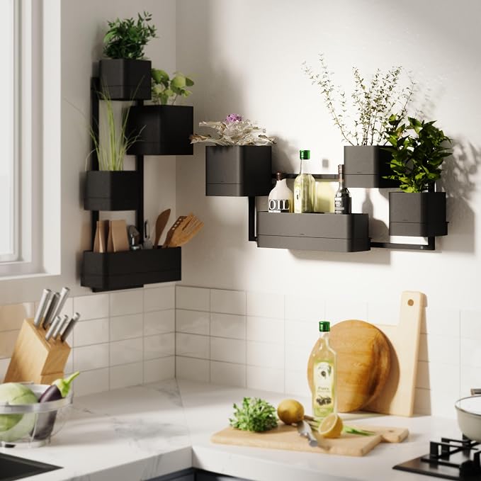 Umbra Cubiko Wall Planter with 4 Lightweight and Durable Pots - Image 15