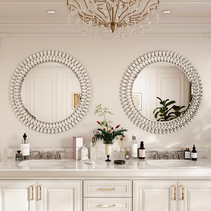 Kelly Miller Round Jeweled Mirror - Image 4