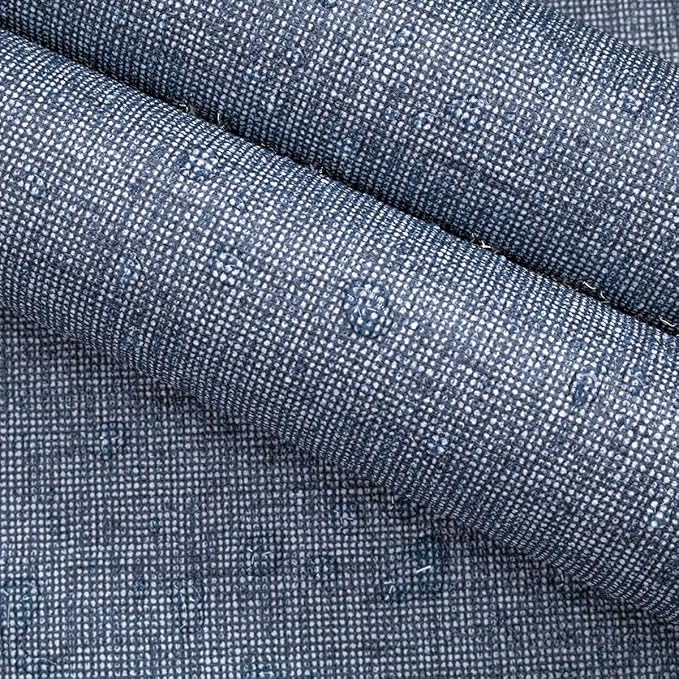 Grasscloth Peel and Stick Wallpaper Denim Blue Contact Paper 15.7inch x - Image 6