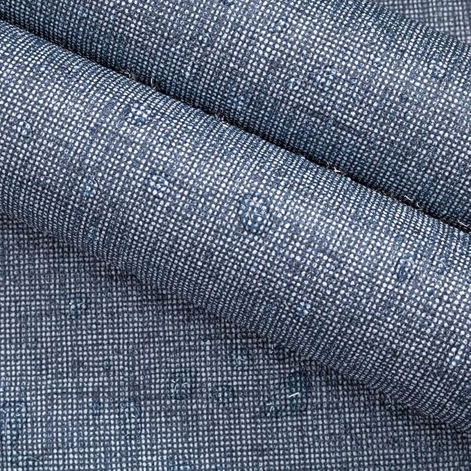 Blue Grasscloth Peel and Stick Wallpaper Textured Contact Paper 15.7in x - Image 6