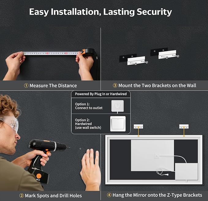 72"x32" LED Bathroom Mirror - Image 9