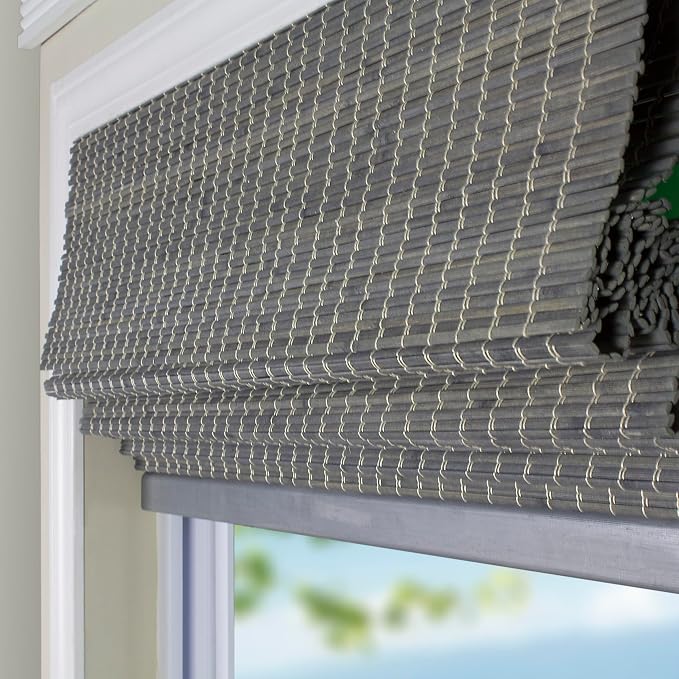 ARLO BLINDS Semi-Sheer Bamboo Roman Shades - Image 3
