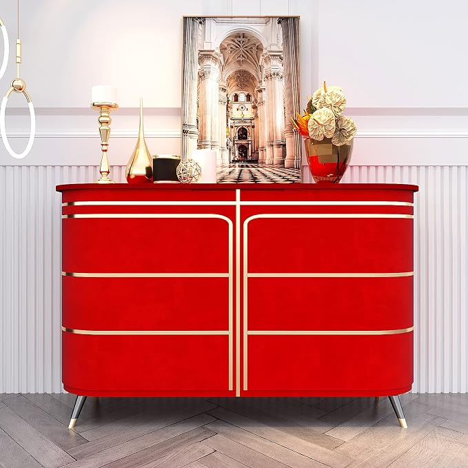 VEELIKE Bright Red Velvet Flocking Liner Self Adhesive Felt Drawer Liners - Image 4