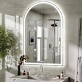 BEAUTYPEAK 48x30 LED Arch Bathroom Mirror by BEAUTYPEAK