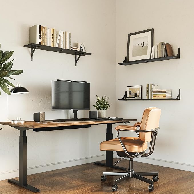 WOPITUES Floating Shelves for Wall 32″W x 8″D, Long Wall Mounted Shelves Set of - Image 4