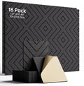 Sound Proof Foam Panels for Walls, 18 Pack Self-Adhesive Acoustic Panels by Woovio