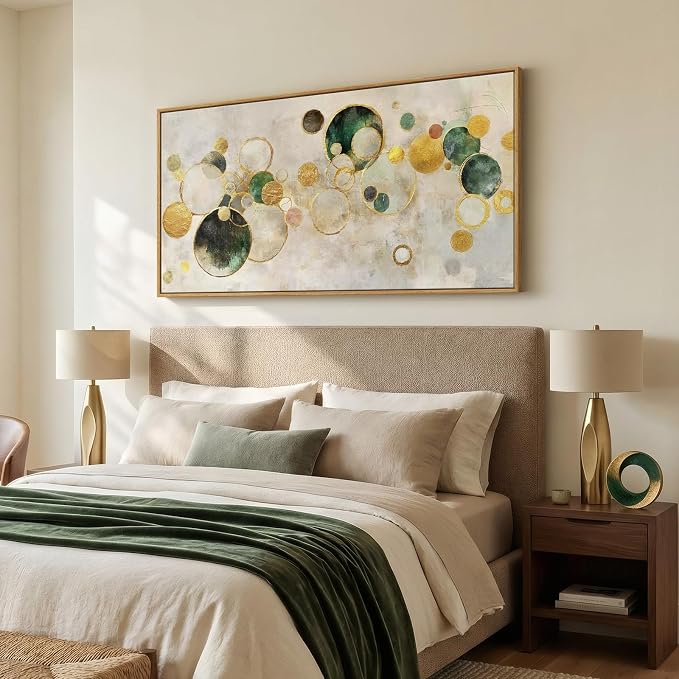 Extra Large Framed Abstract Canvas Wall Art - Image 3