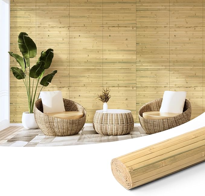 Art3d Natural Bamboo Wall Panel by Art3d