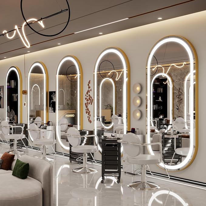 FENNIO 70" x 32" Large Luxury Wall Mounted Mirror by FENNIOLEDMIRRORS