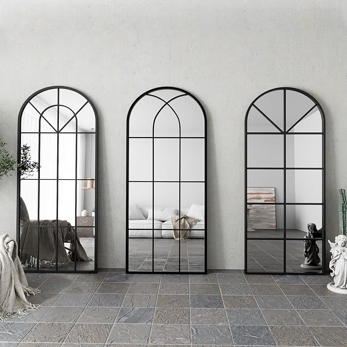 Mirror Full Length, Oversize Farmhouse Standing Wall Mirrors Hanging or Leaning - Image 8