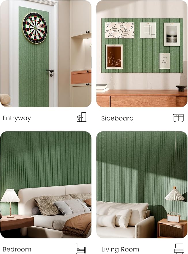 Bumusty Large Cork Board Alternative-36 x 24" Felt Bulletin Board Tiles - Image 5