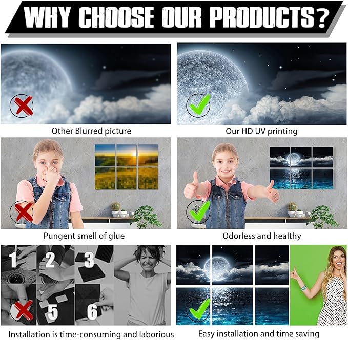 YPY Acoustic Panels Soundproof Wall Panels: Sound Absorbing Wall Art Decorative - Image 3