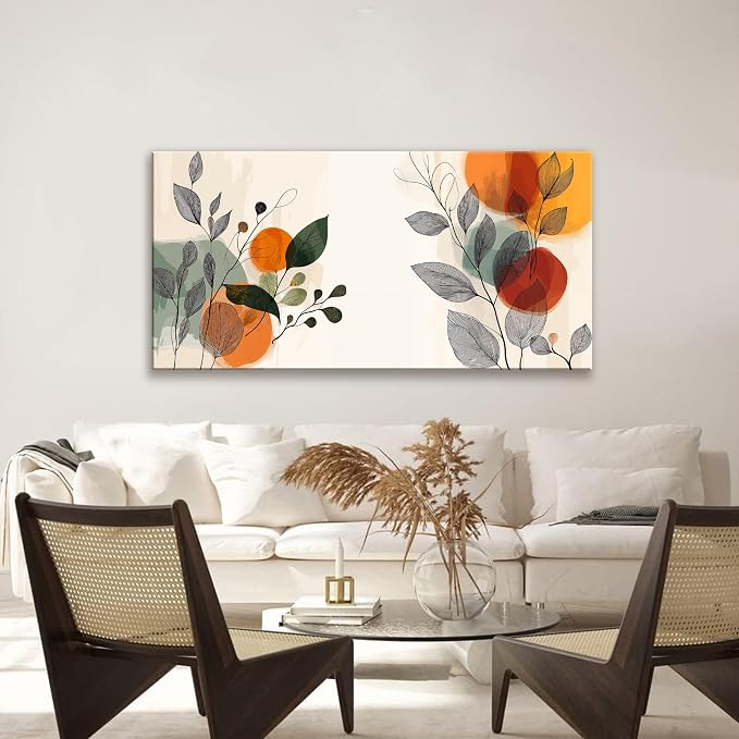 Suconvng Wall Art For Living Room Modern Boho Wall Art Decor Modern Aesthetic - Image 4