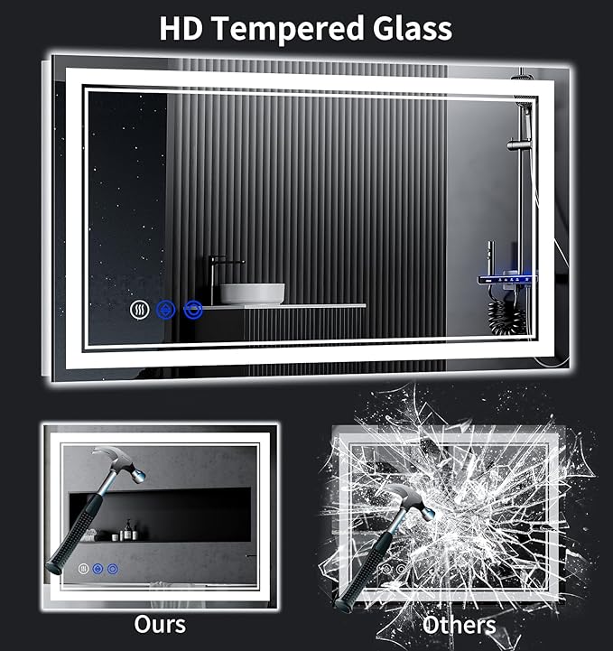48"x36" LED Bathroom Mirror - Image 6