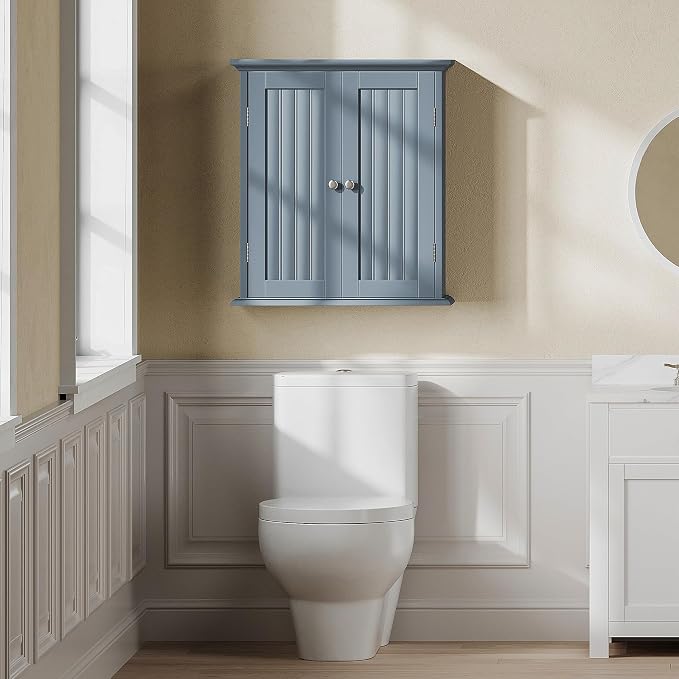 ChooChoo Bathroom Wall Cabinet, Over The Toilet Space Saver Storage Cabinet - Image 2