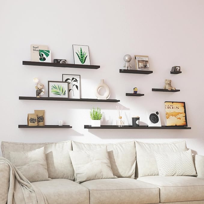 Long Floating Shelves for Wall Decor, Long Wall Mounted Storage Shelf for - Image 6