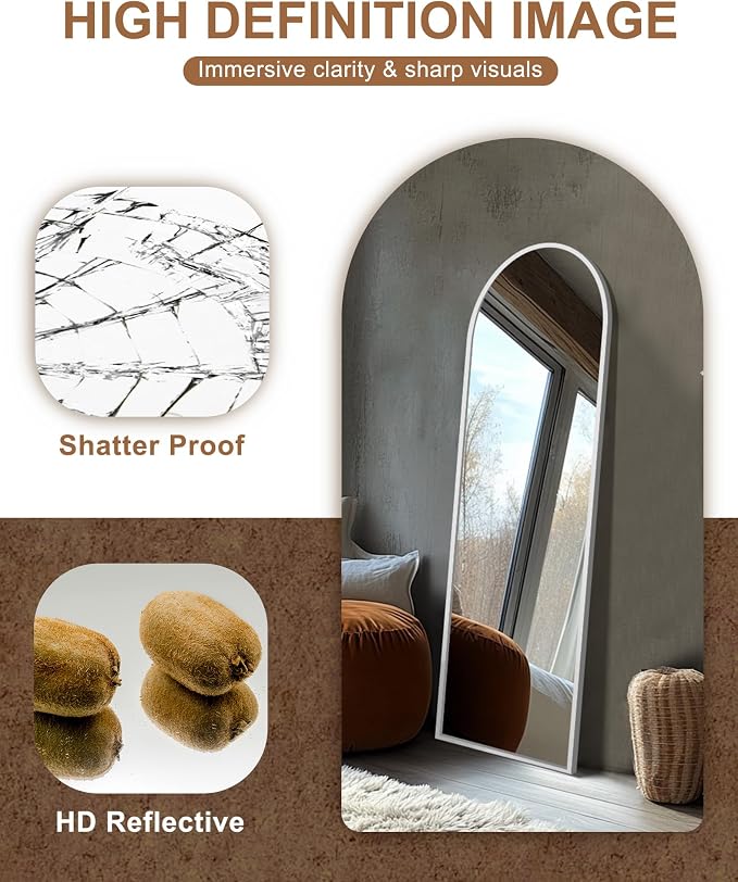Delma Full Length Mirror, Large Floor Mirror - Image 4