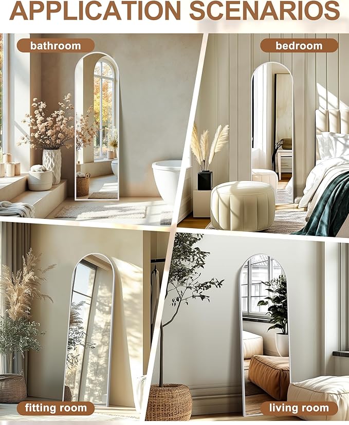 Delma Full Length Mirror, Large Floor Mirror - Image 6