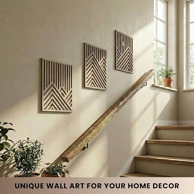 qmmp Modern Wooden Wall Sculptures - Image 7