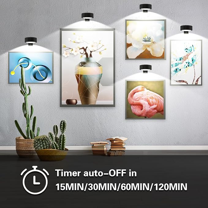 Arixinks 3PACK Picture Light Battery Operated - Image 5