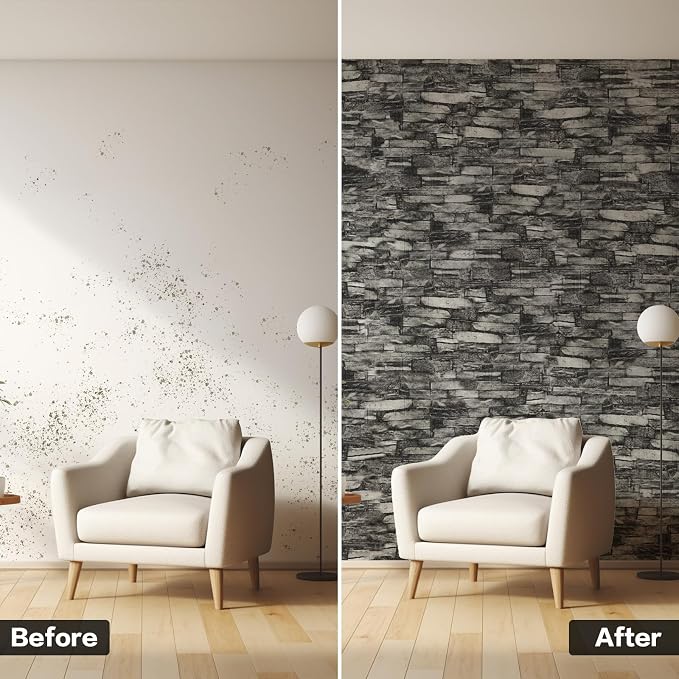 10PCS 3D Wall Panels Peel and Stick Foam, Self-Adhesive Decorative 3D Brick - Image 5