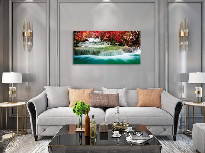 Cao Gen Decor Art-S05150 Wall Art 1 Pieces Waterfall Canvas Print Landscape - Image 6