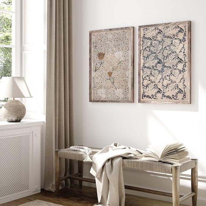 Vintage Botanical Wall Art Prints Set of 2 Antique Sketch Wall Art Decor - Image 5