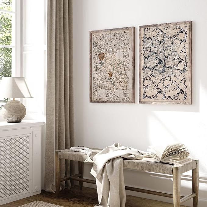 Vintage Botanical Wall Art Prints Set of 2 Antique Sketch Wall Art Decor - Image 5