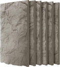 3D Faux Stone Wall Panels, Lightweight & Waterproof Accent Marble Rock Skin by Gahowlen