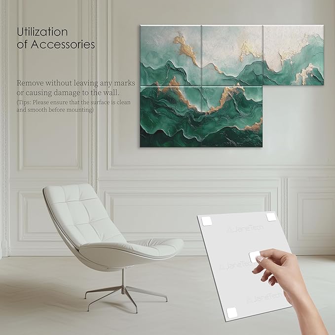 6-Pack Acoustic Wall Panels 72x48 Inch Decorative Acoustic Panels Sound - Image 6