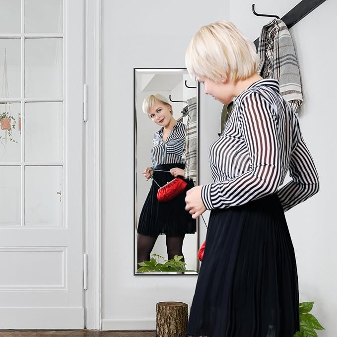 PETAFLOP 14x48 Inch Full Length Mirror Wall Mounted, Large Body Door Mirror - Image 3