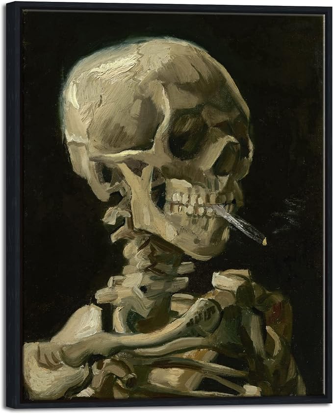 Wieco Art Framed Art Skull of a Skeleton by WiecoArt
