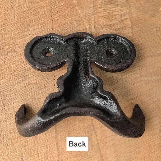 Cast Iron Hook, Heavy Duty Vintage Cast Iron Hook - Image 5