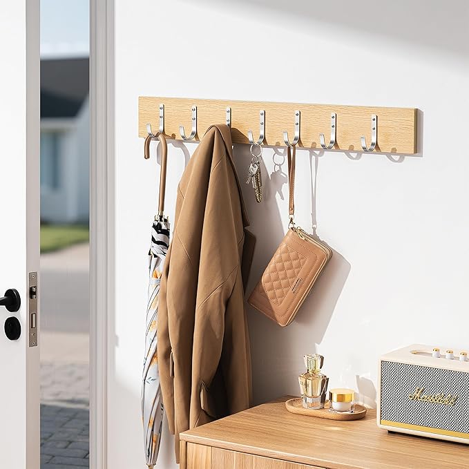 10-Pack Wall Hooks for Hanging Towel/Coat - 22LB Screw in Metal Hanger Wall - Image 6