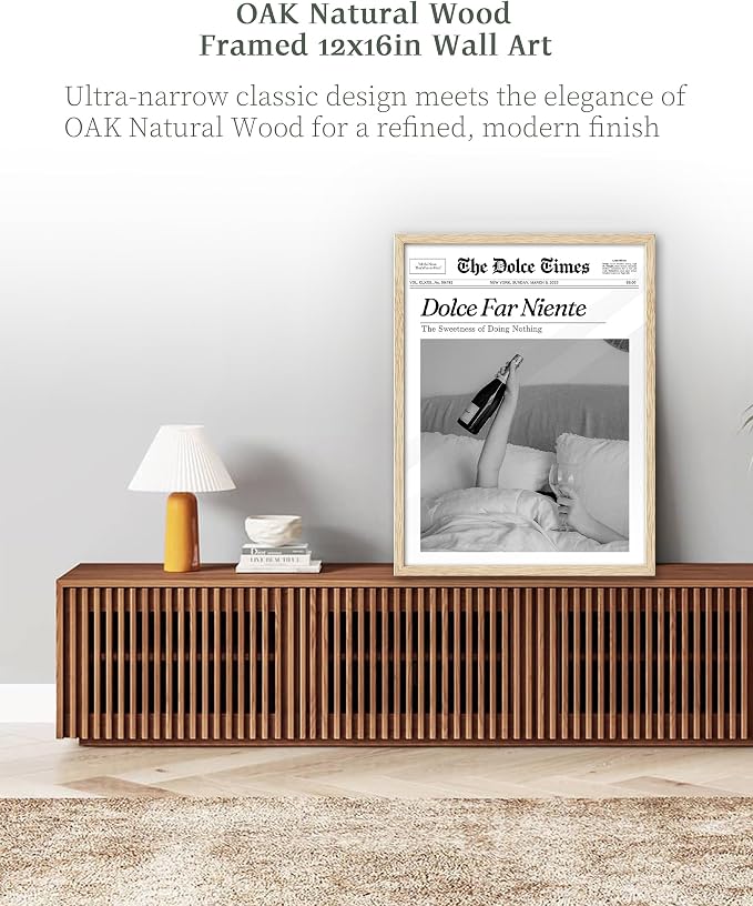 iHery Unframed Trendy NewsPaper Wall Art Prints, 12x16in Canvas Wall Art Prints - Image 6
