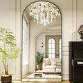 XRAMFY 78"x38" Arched Full Length Mirror Floor Mirrors by XRAMFY