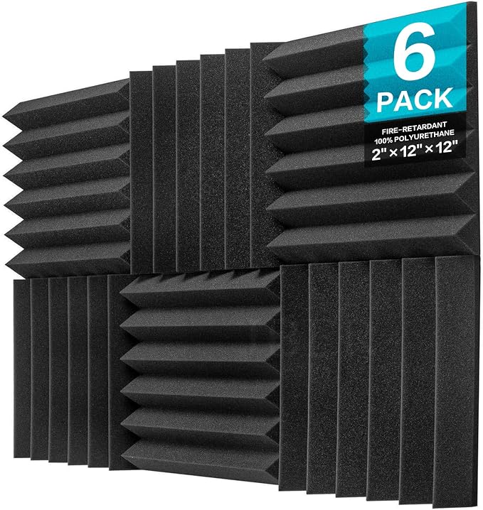 JBER 6 Pack Acoustic Foam Wedge by JBER